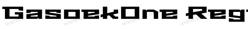 GasoekOne Regular字体转换